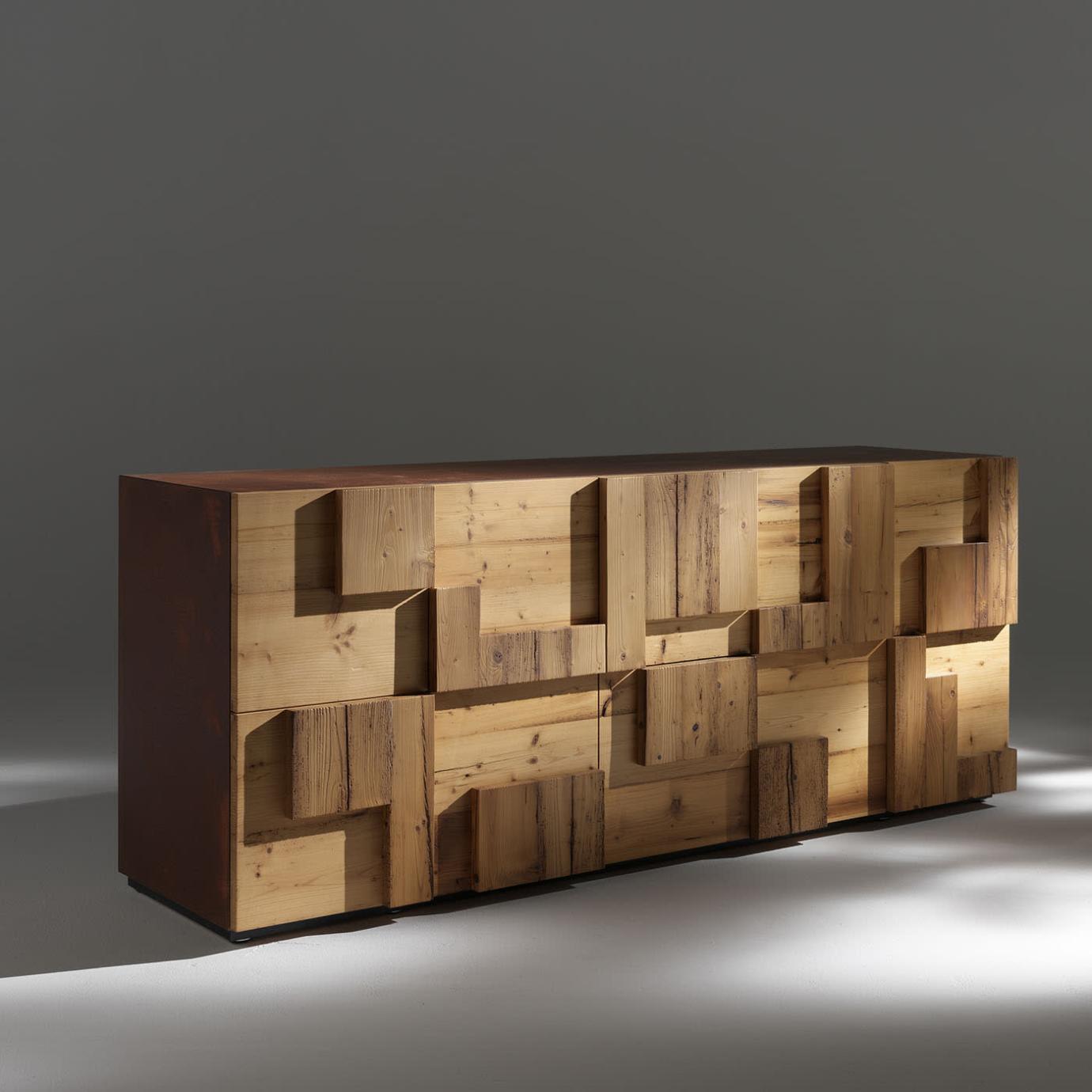 Antique Wood Sideboard