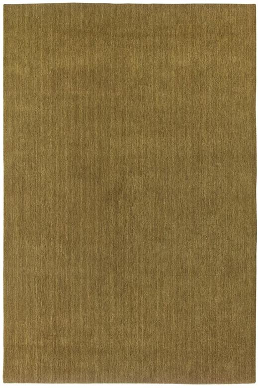 Plain Hand Woven Wool Gold Rug