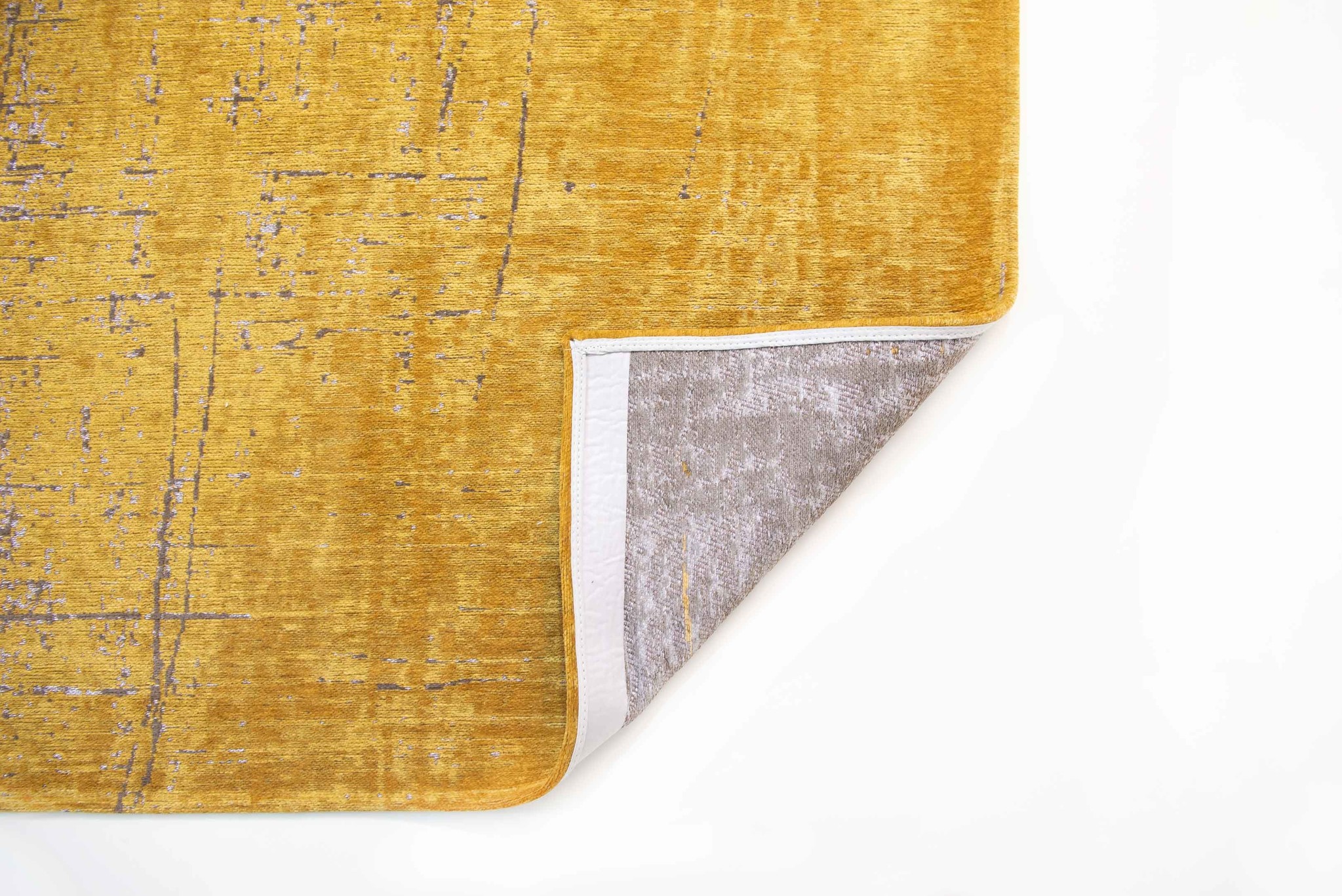 Abstract Gold Belgian Rug