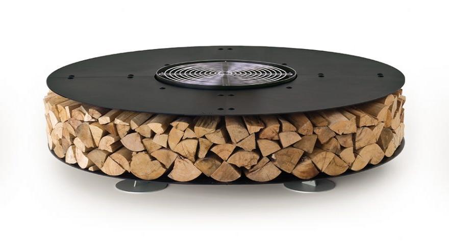 Zero Steel Black Outdoor Fire Pit