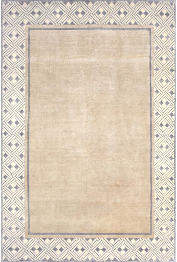 Frame Beige Wool / Viscose Rug