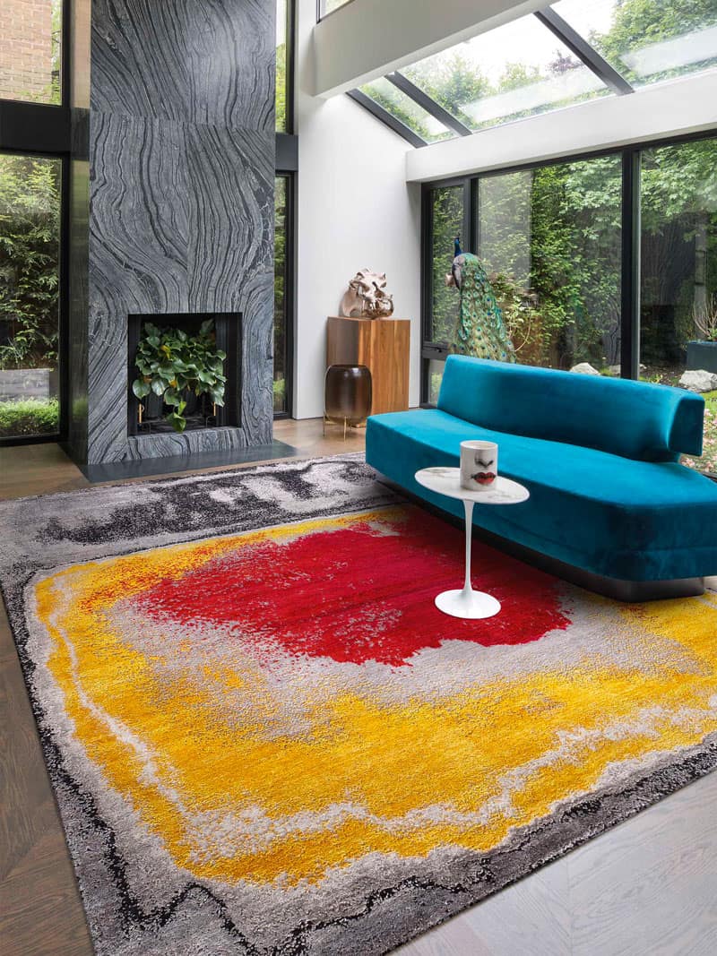 Red Dot Boulevard Luxury Handmade Rug