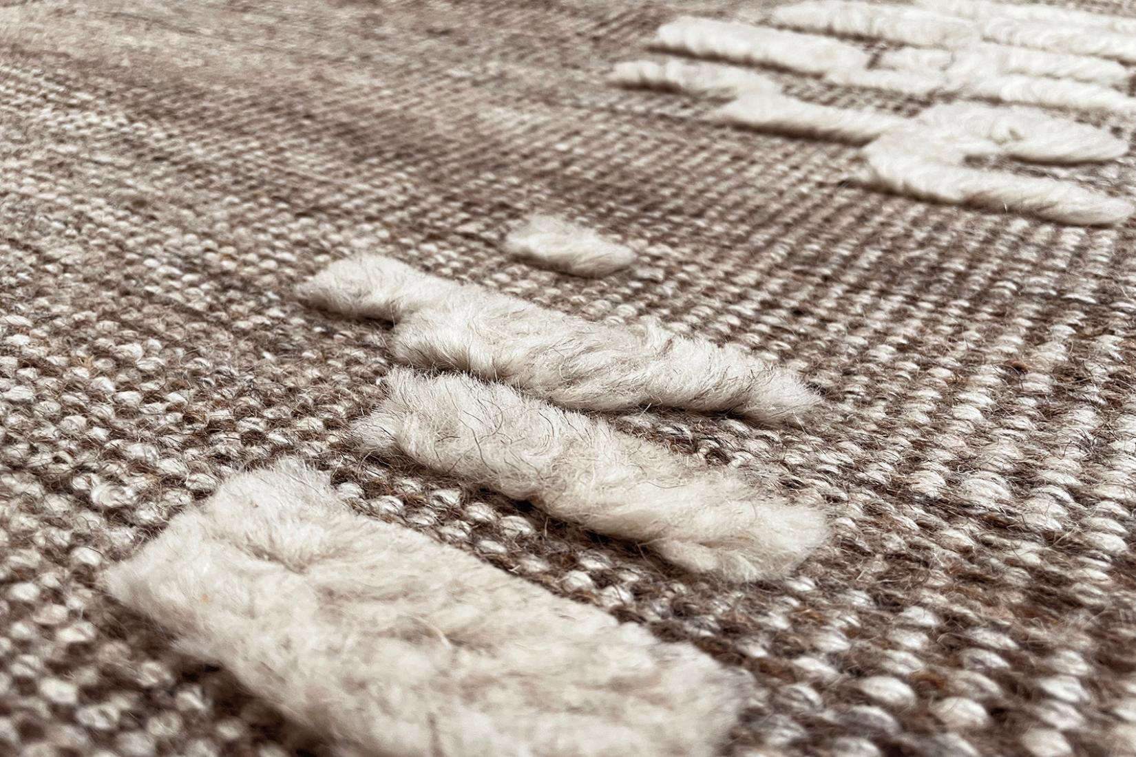 Flatwoven Beige Rug