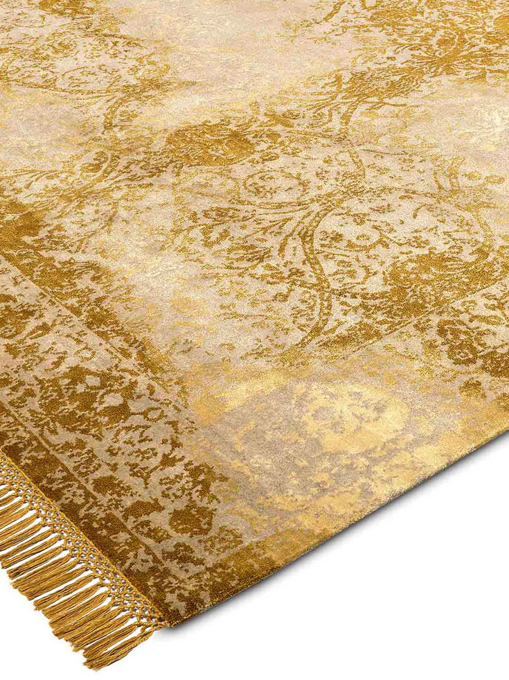 Gold Hand Woven Rug