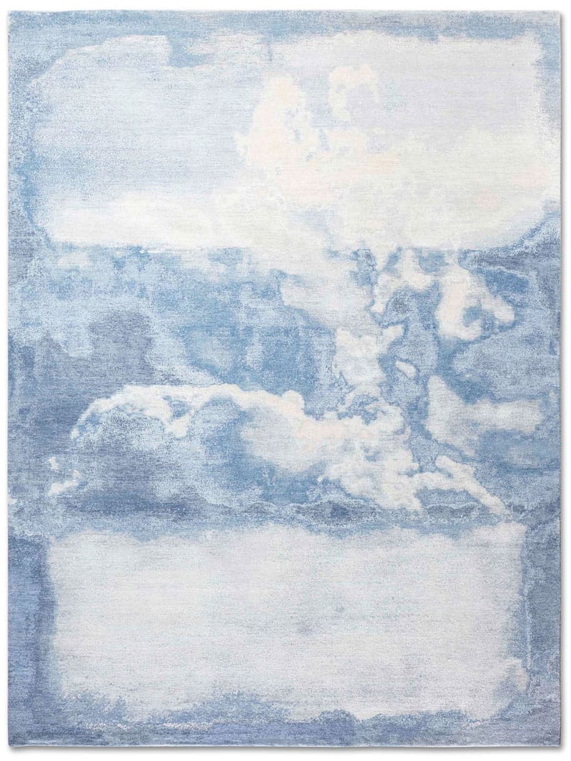 Clouds Blue Hand-Woven Rug