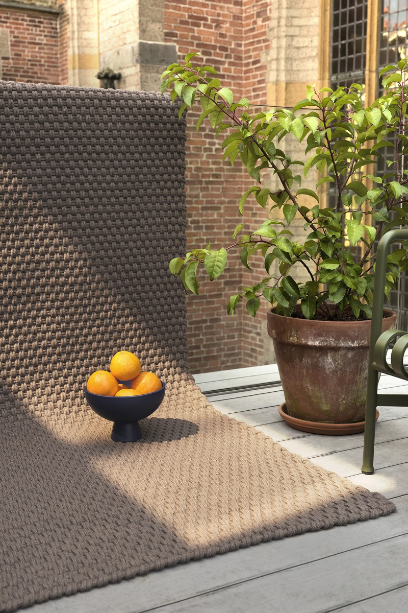 Grey / Taupe Outdoor Handwoven Rug