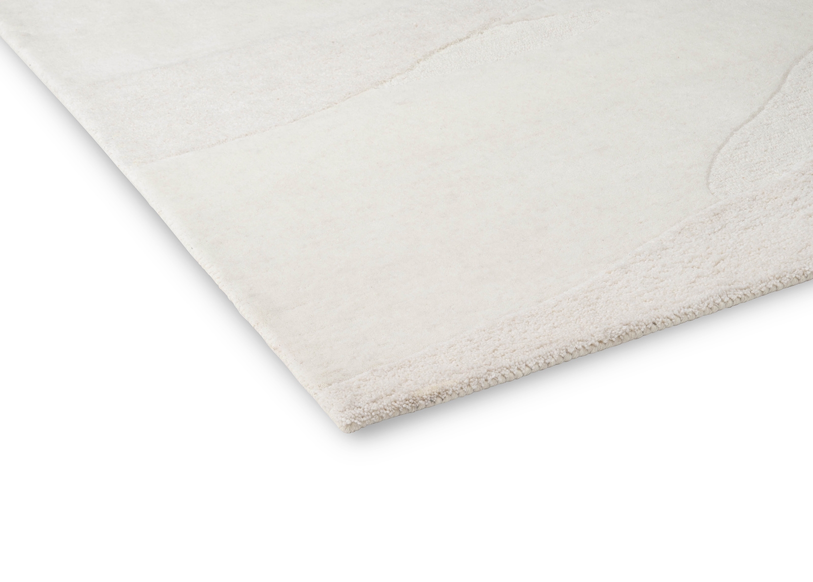 Decor Wool White Rug ☞ Size: 140 x 200 cm
