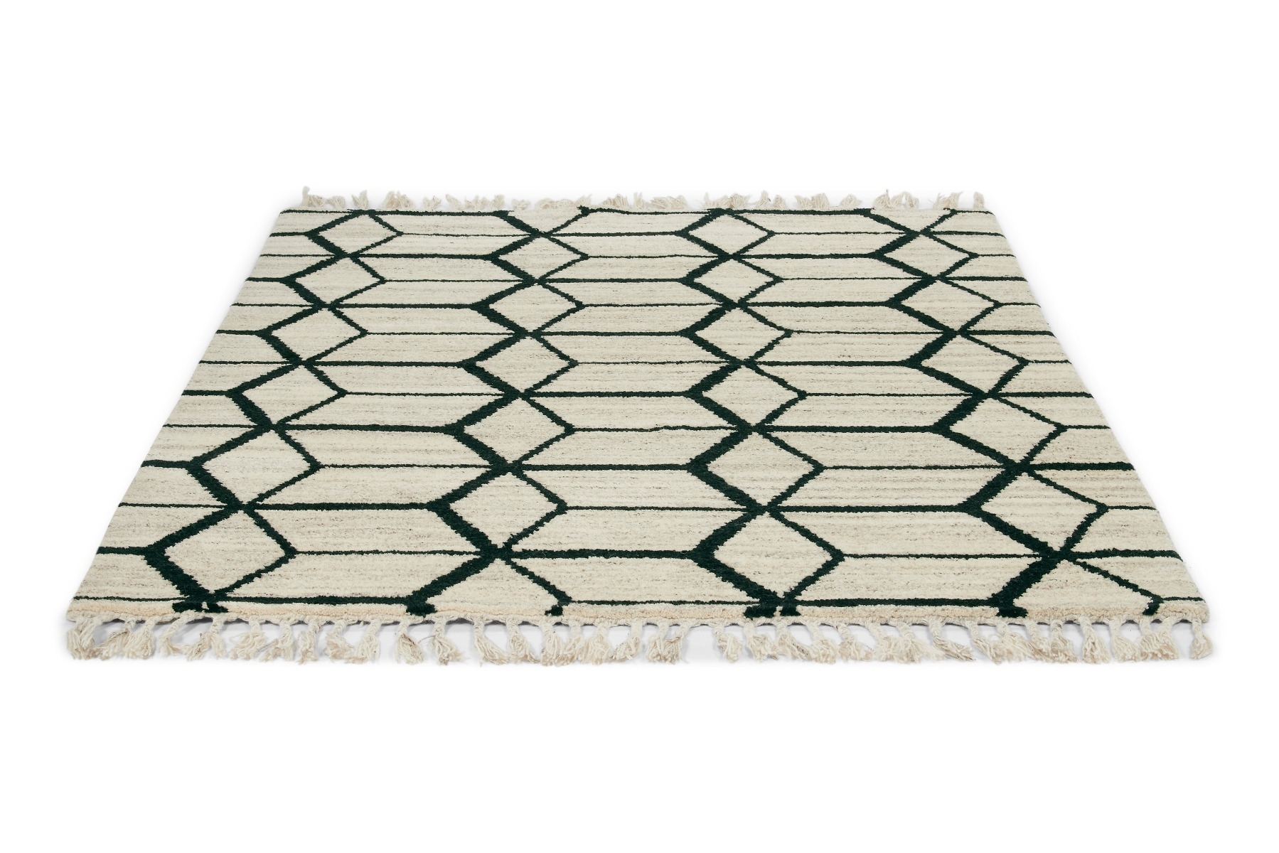 Geometrisk Handknotted Rug | Size: 8' 2