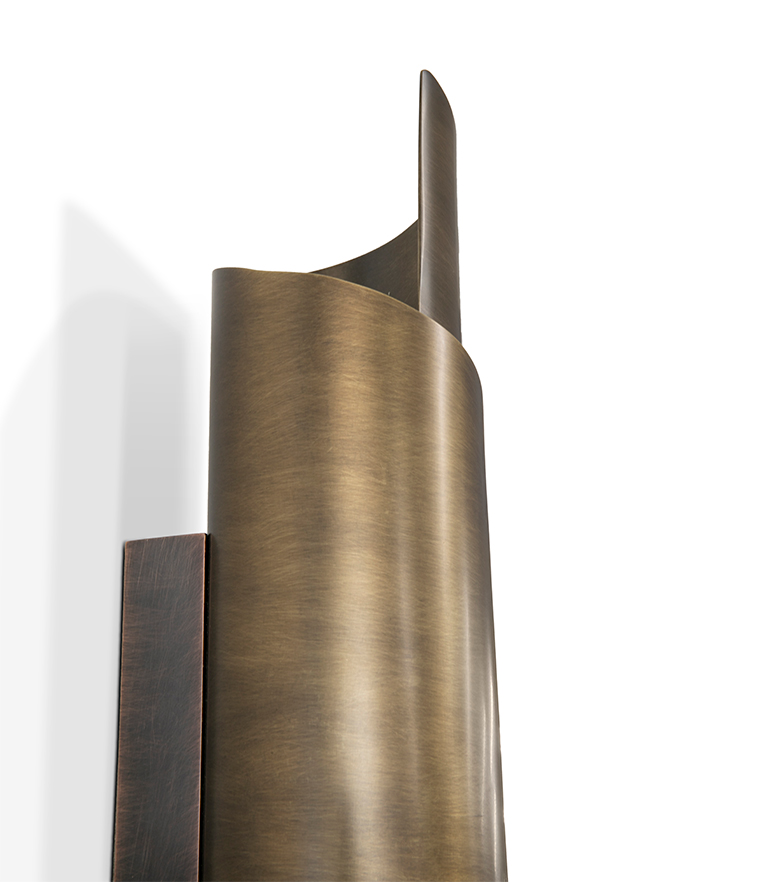 Aged Brass Wall Light
