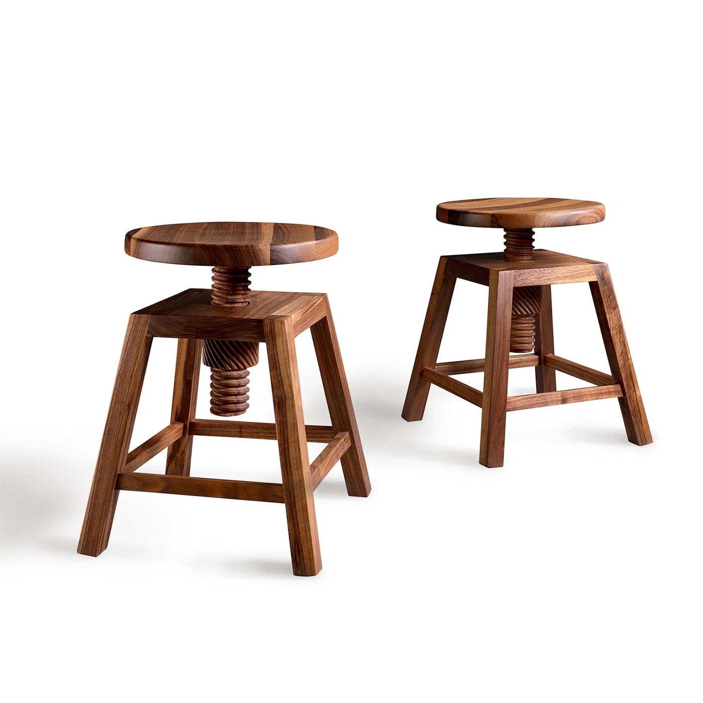 Invito Low Brown Stool