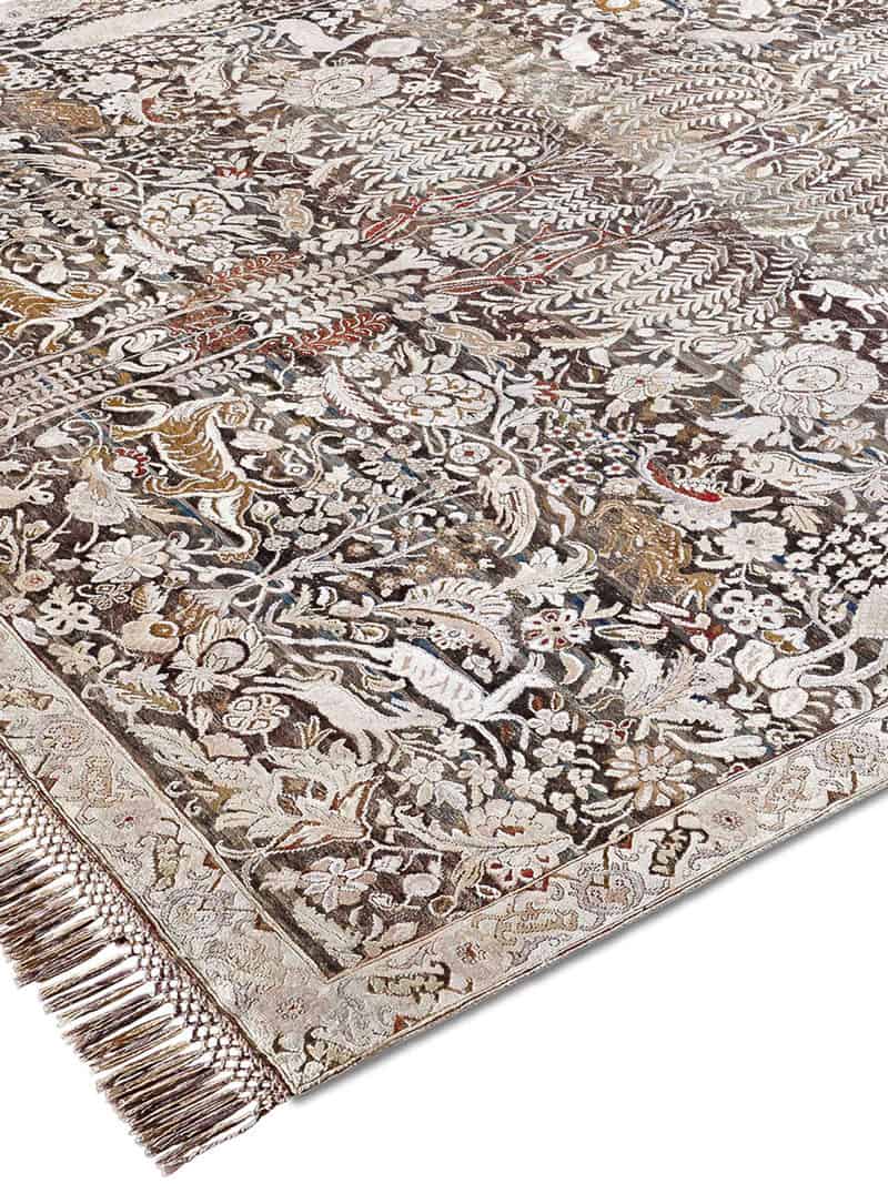 Gold / Grey Hand-Woven Rug