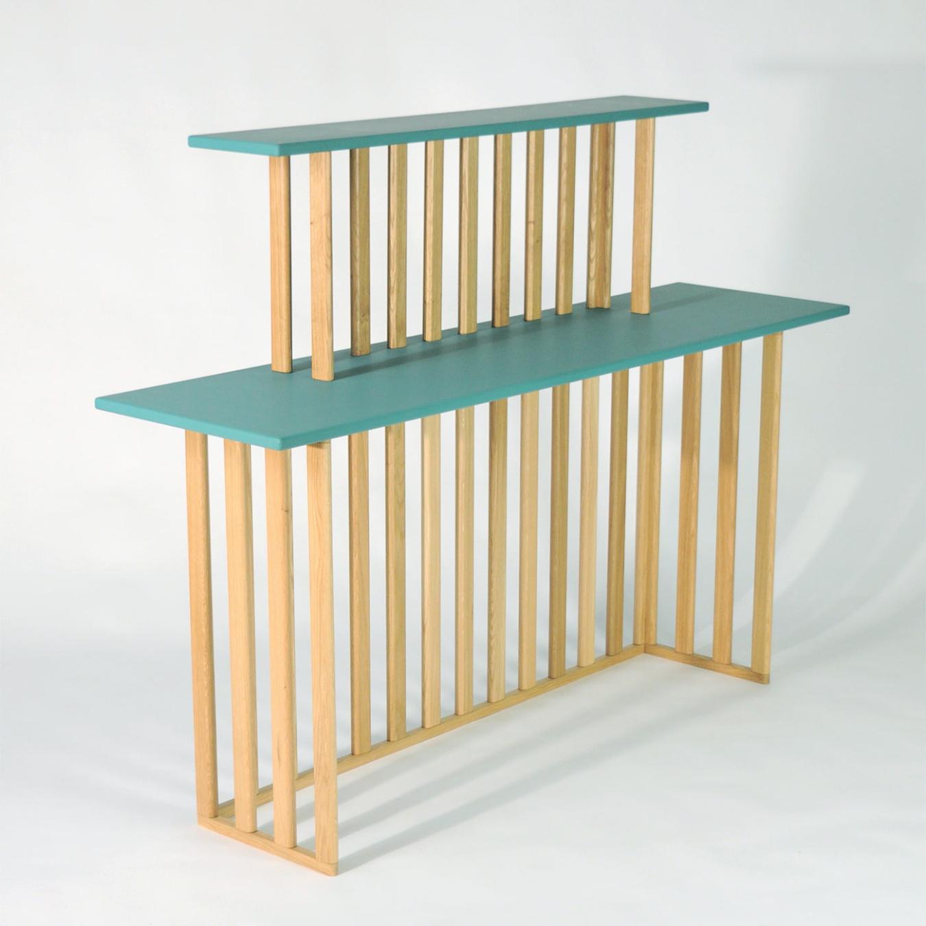 Green Two-Level Console Table