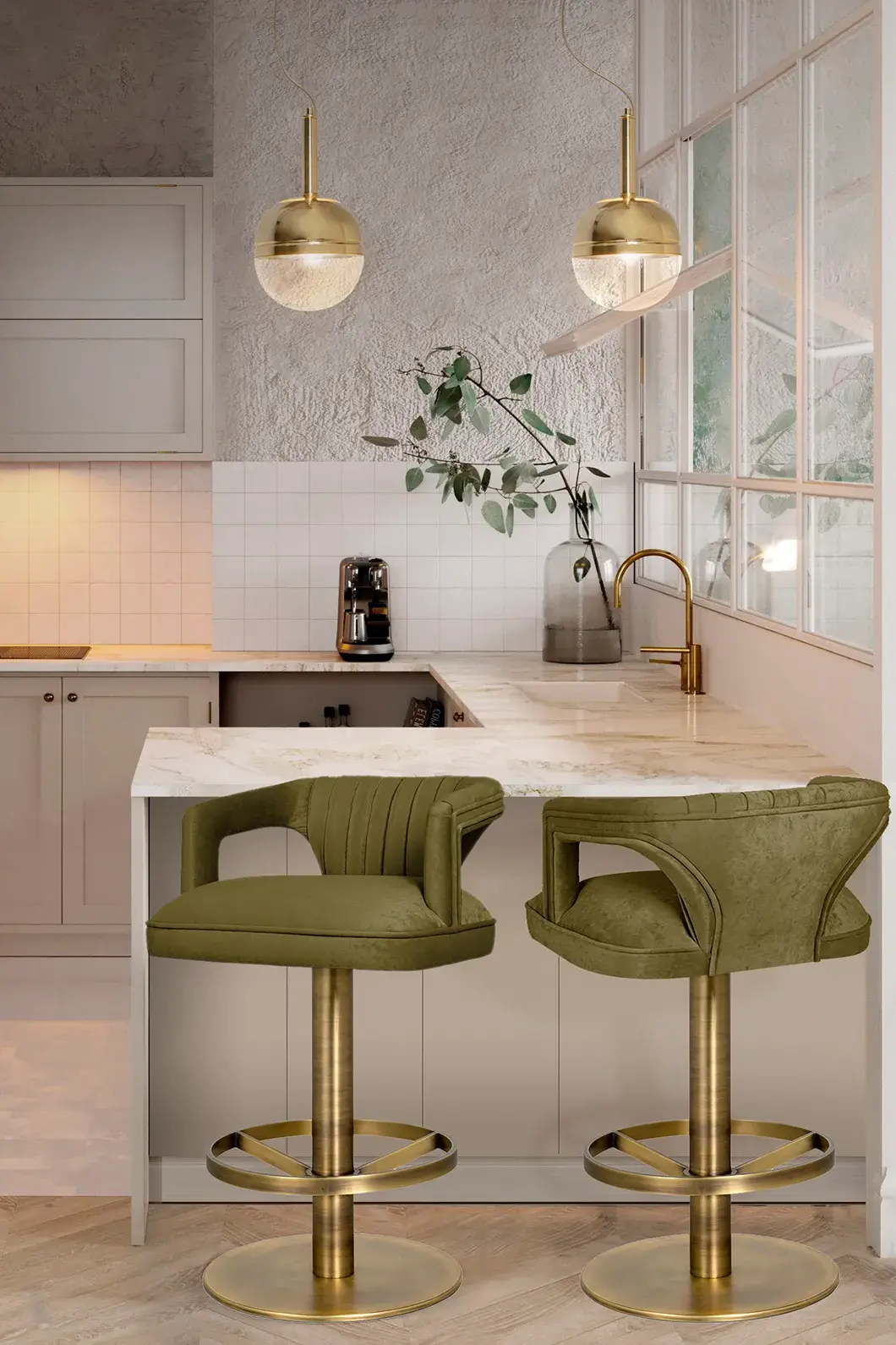 Dune II Swivel Counter Stool