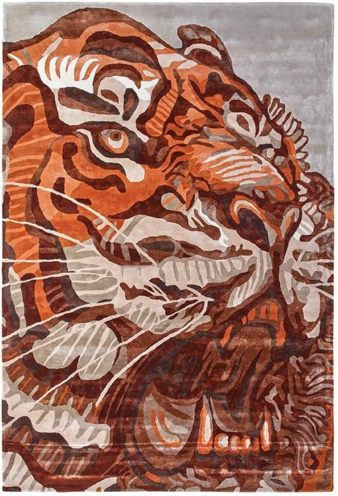 Tiger Hand Woven Rug ☞ Size: 8' 2" x 10' (250 x 300 cm)
