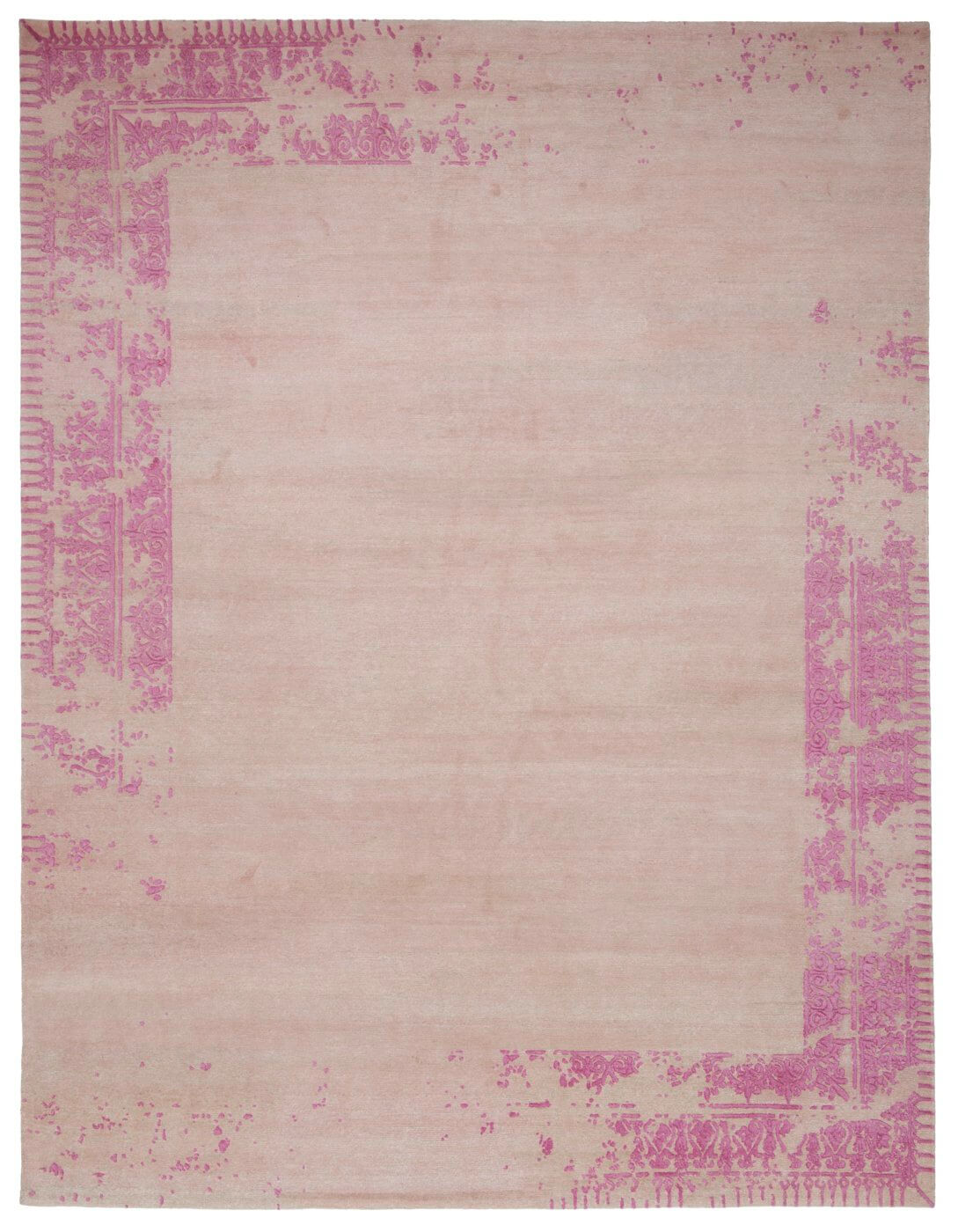 Wool & Silk Ferrara Pink Rug