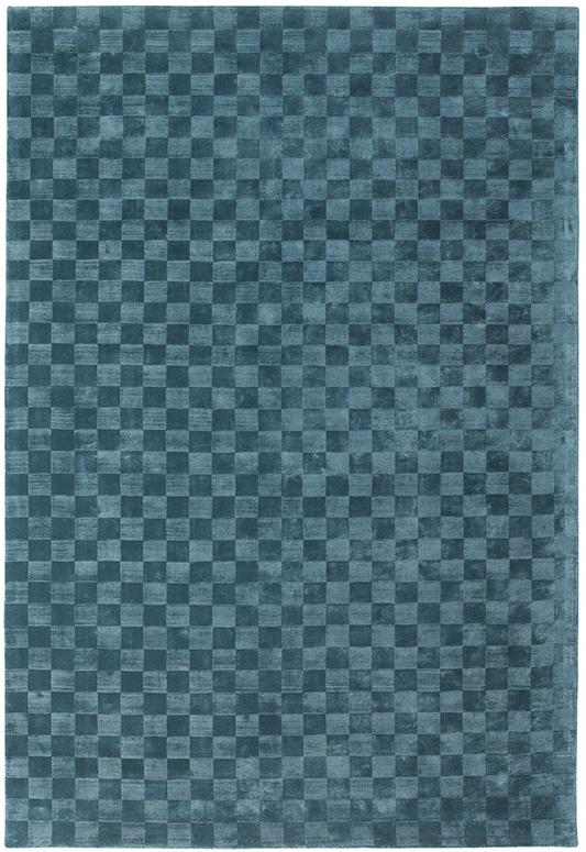 Tencel Blue Rug ☞ Size: 6' 7" x 10' (200 x 300 cm)
