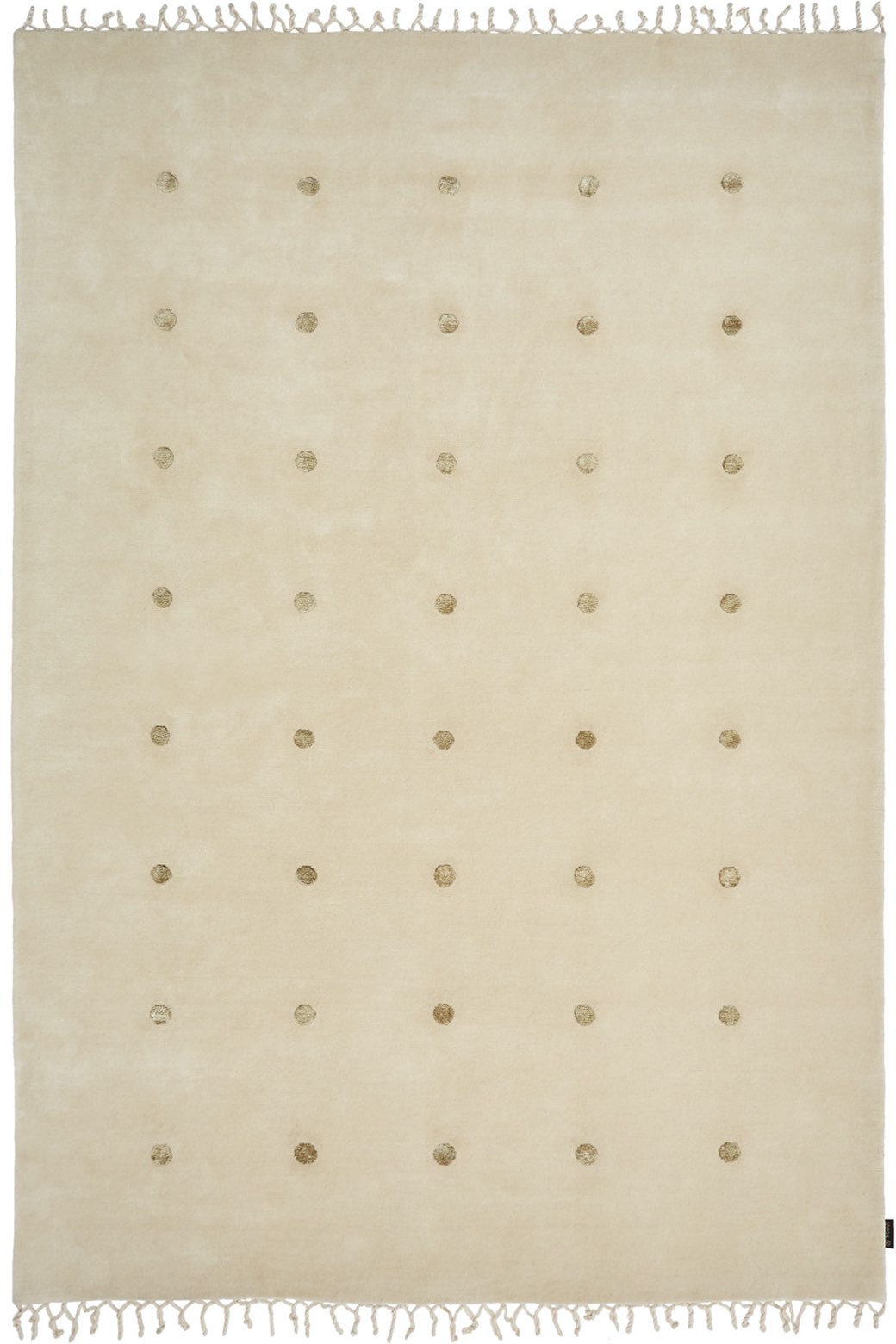 Punti Beige Designer Handmade Rug