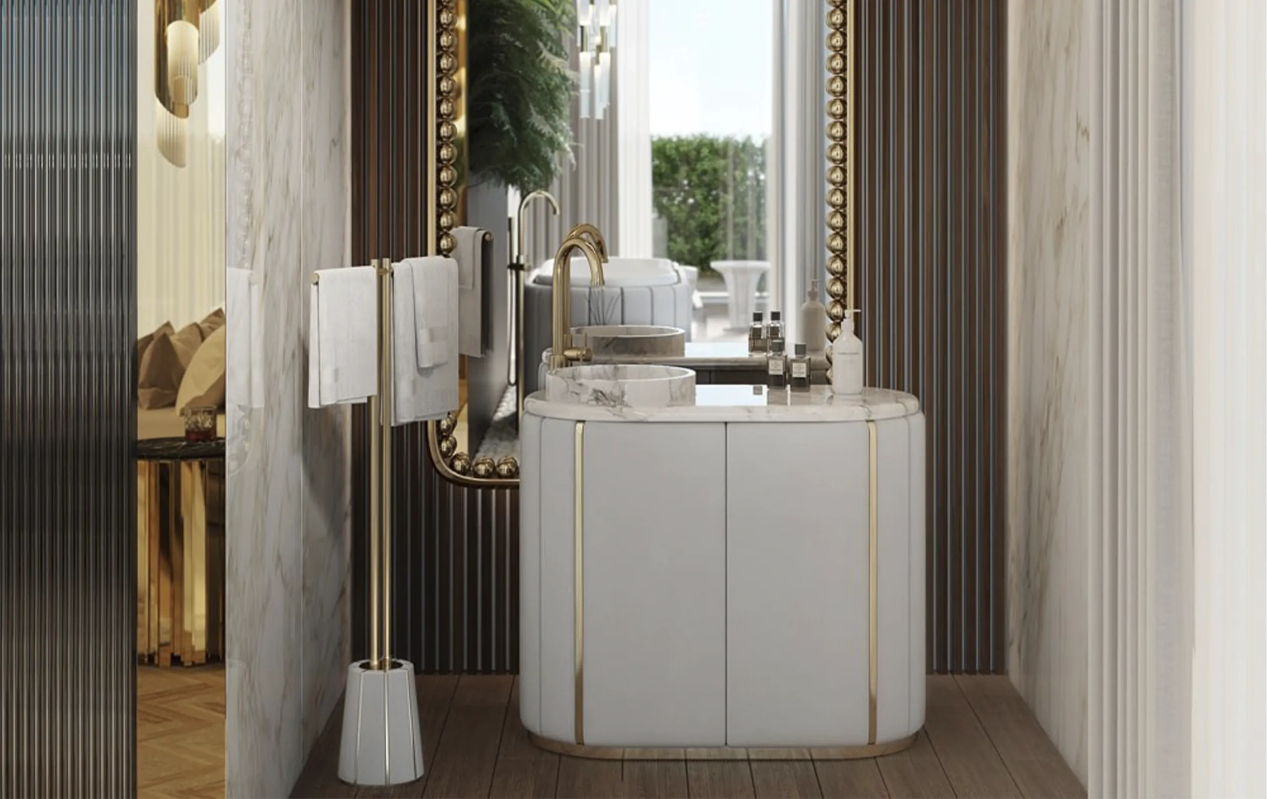 Majestic White Vanity Cabinet