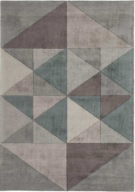 Triangles Multi Handwoven Rug ☞ Size: 8' 2" x 10' (250 x 300 cm)