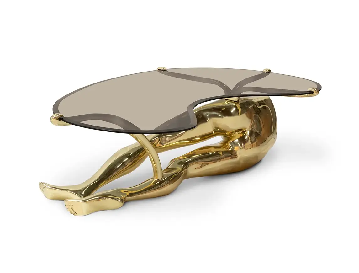 Tavo Polished Brass Coffee Table