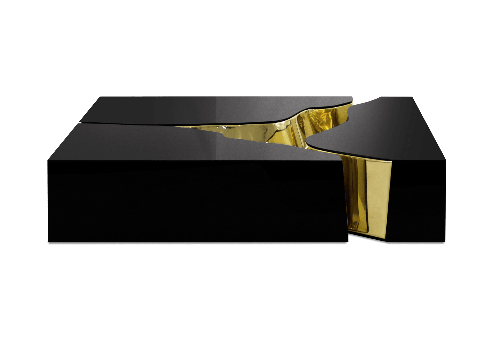 Fissure Black Gold Center Table