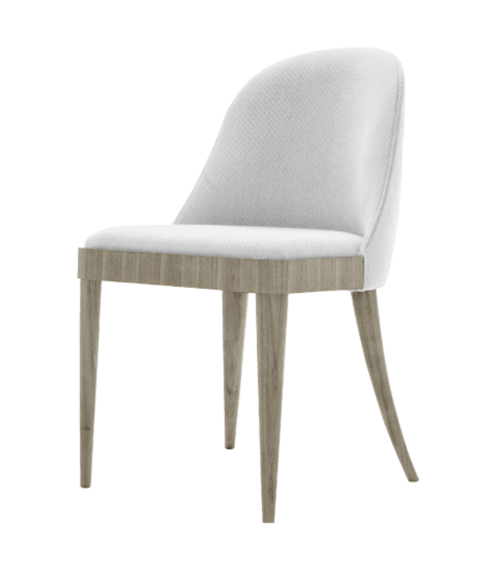 Cordiale Grey Solid Walnut Chair