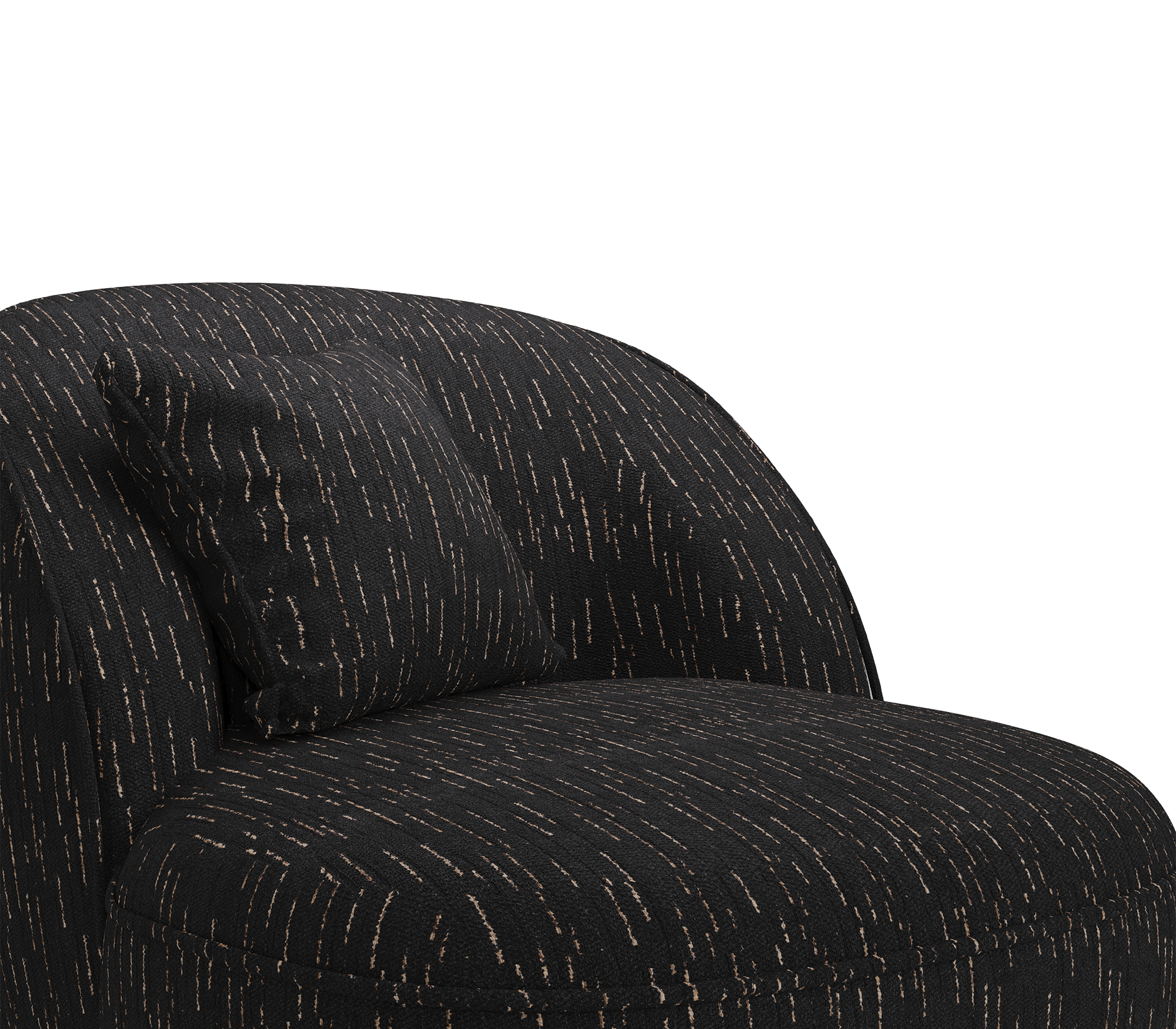 Angora II Black Armchair