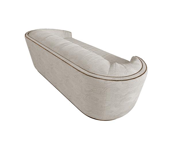Premium Comfort Beige Curved Sofa