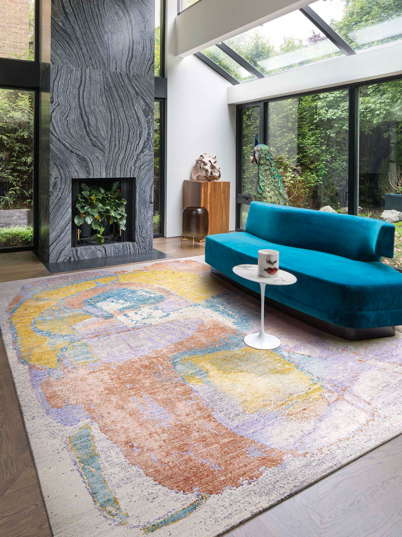 Pastel Mint Hand Knotted Rug