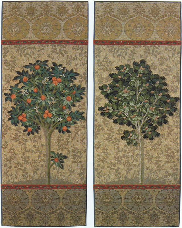 Set of Two: Tree Art Tapestry Collection