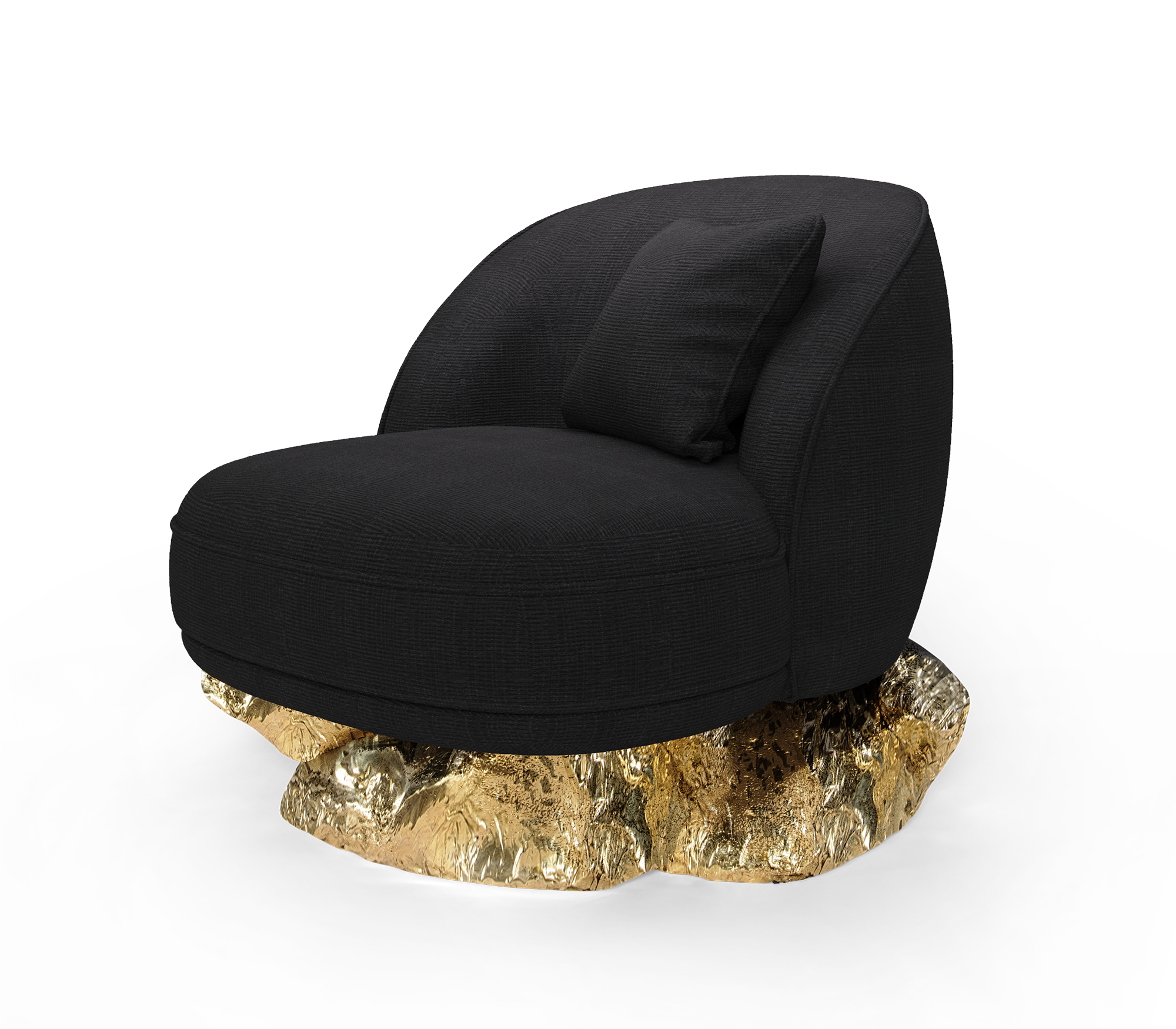 Angora Baltic Black Armchair