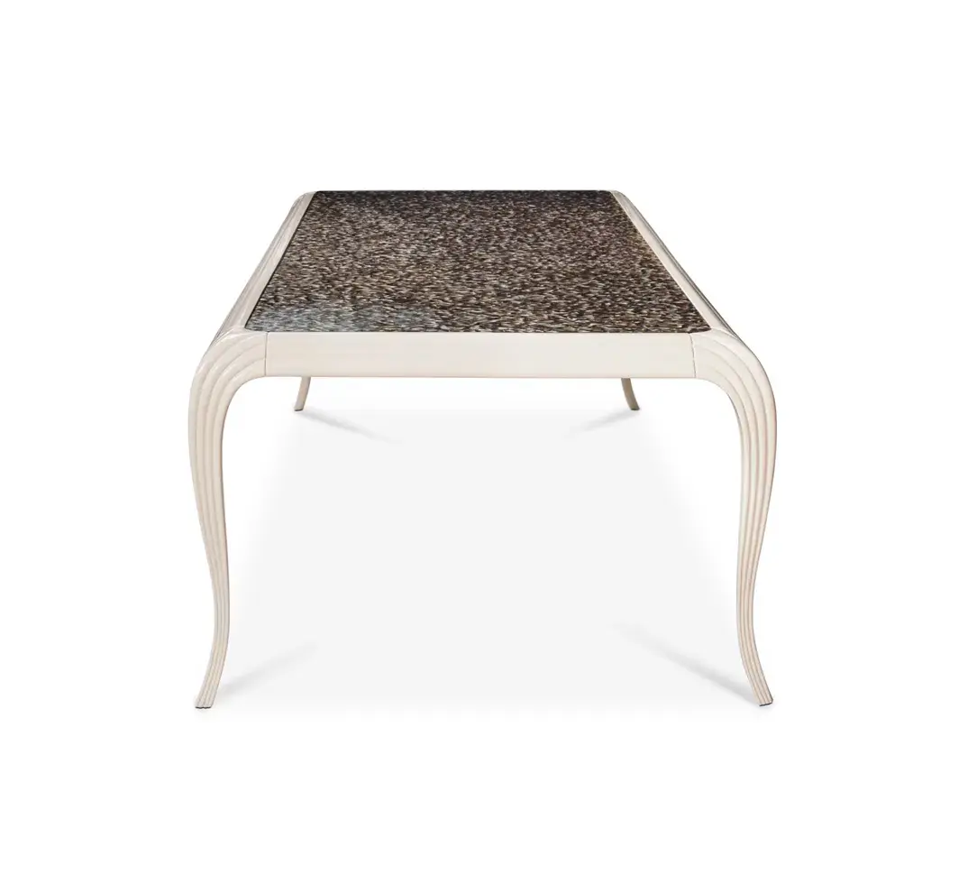 Mistral Exotic Feather Top Dining Table
