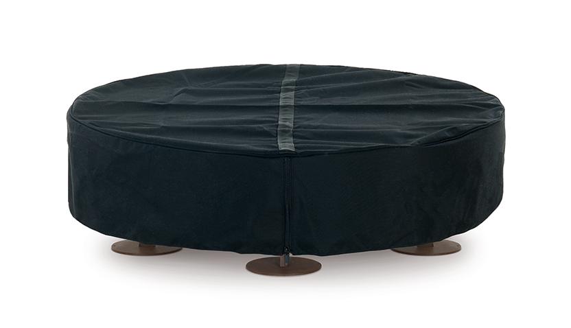 Ercole Marble Outdoor Italian Fire Pit | Finishing: Brown | Dimensions: Ø 150 cm