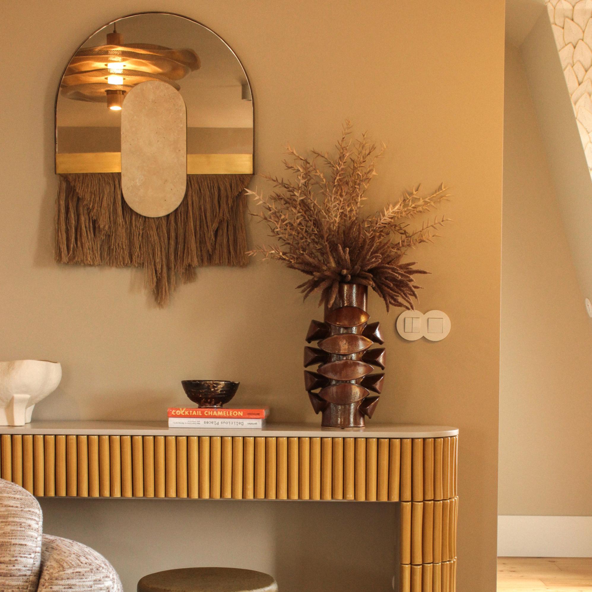 Souk Ecru Cream Decorative Wall Mirror - 3