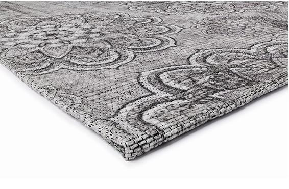 Sicilia Grey Flat Pile Rug ☞ Size: 155 x 230 cm