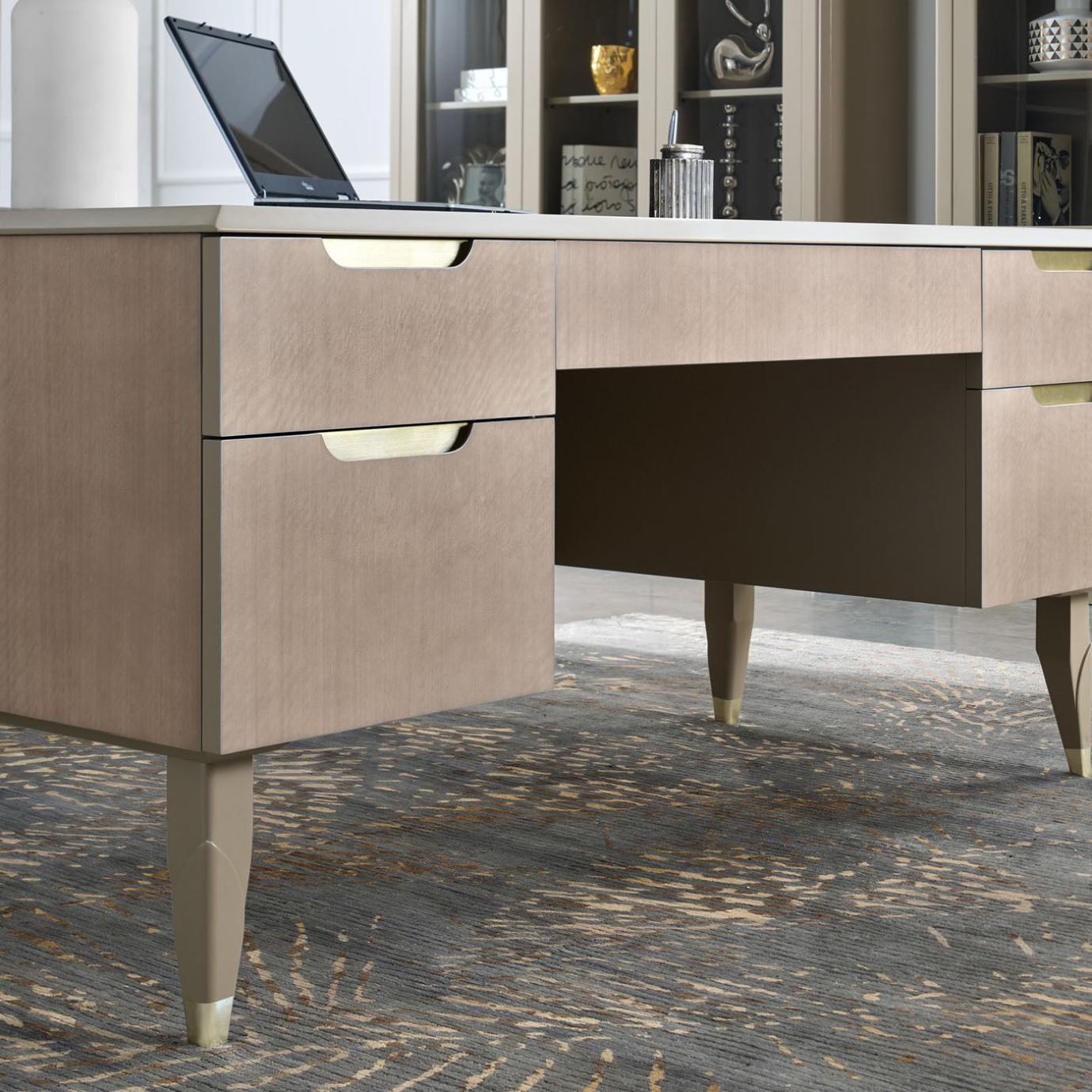 Writing Desk with Champagne Handles
