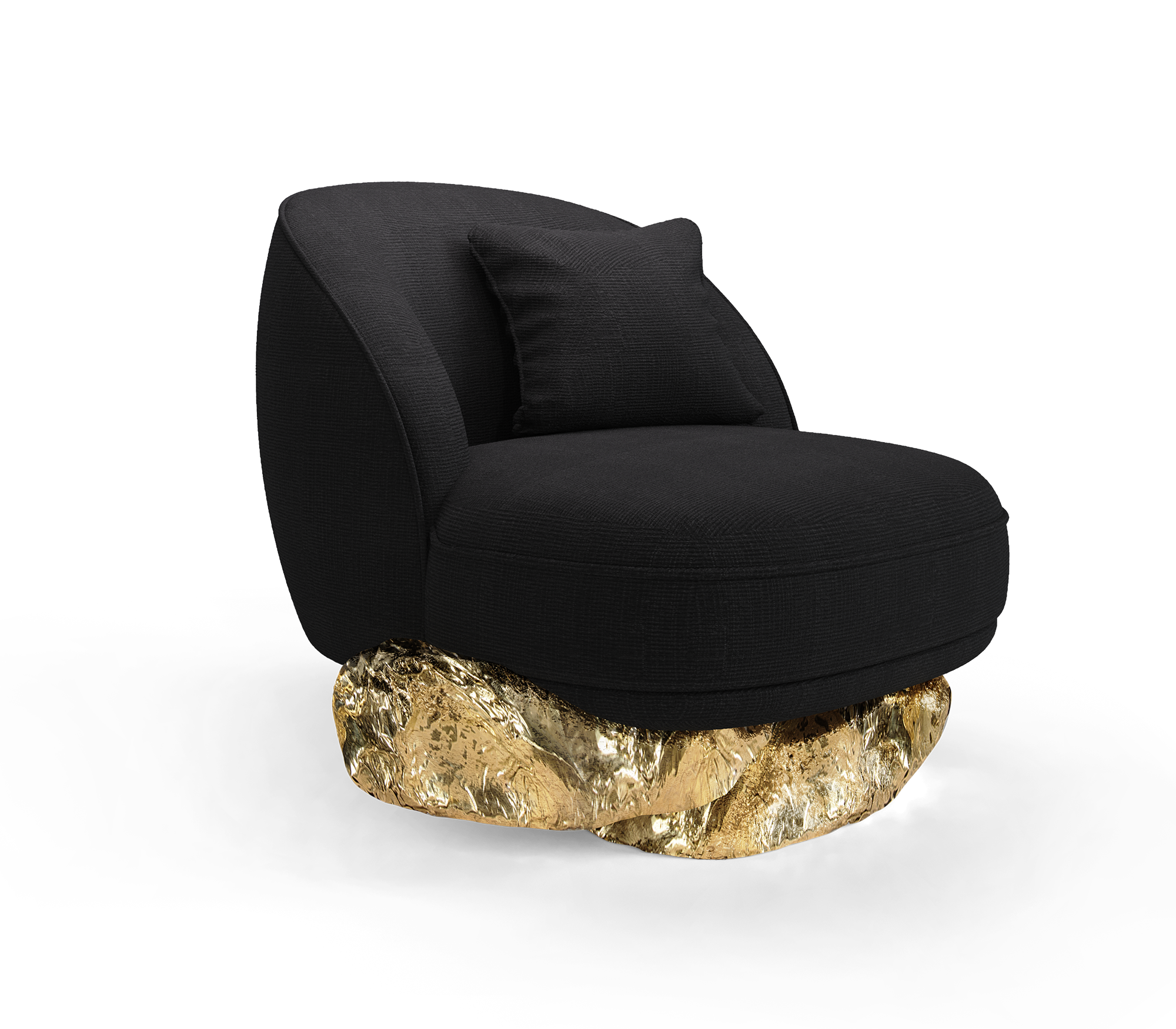 Angora Baltic Black Armchair