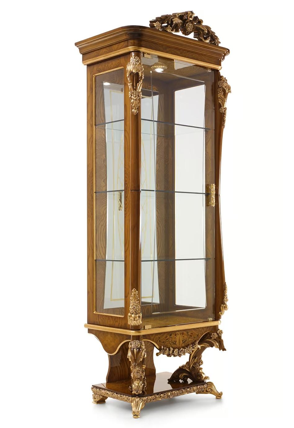 Italian Elegant Glass Display Cabinet