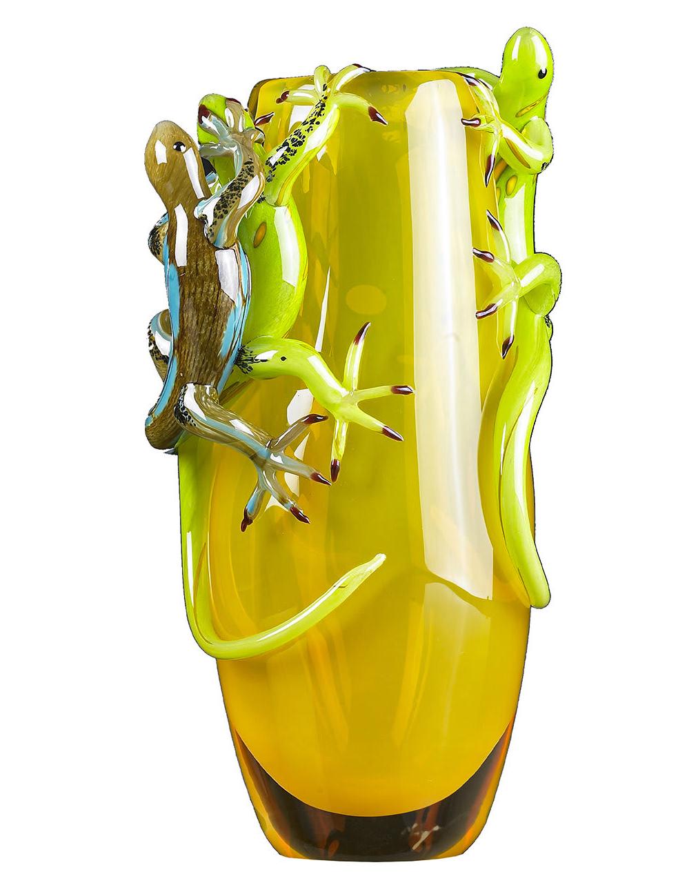 Geckos Vase