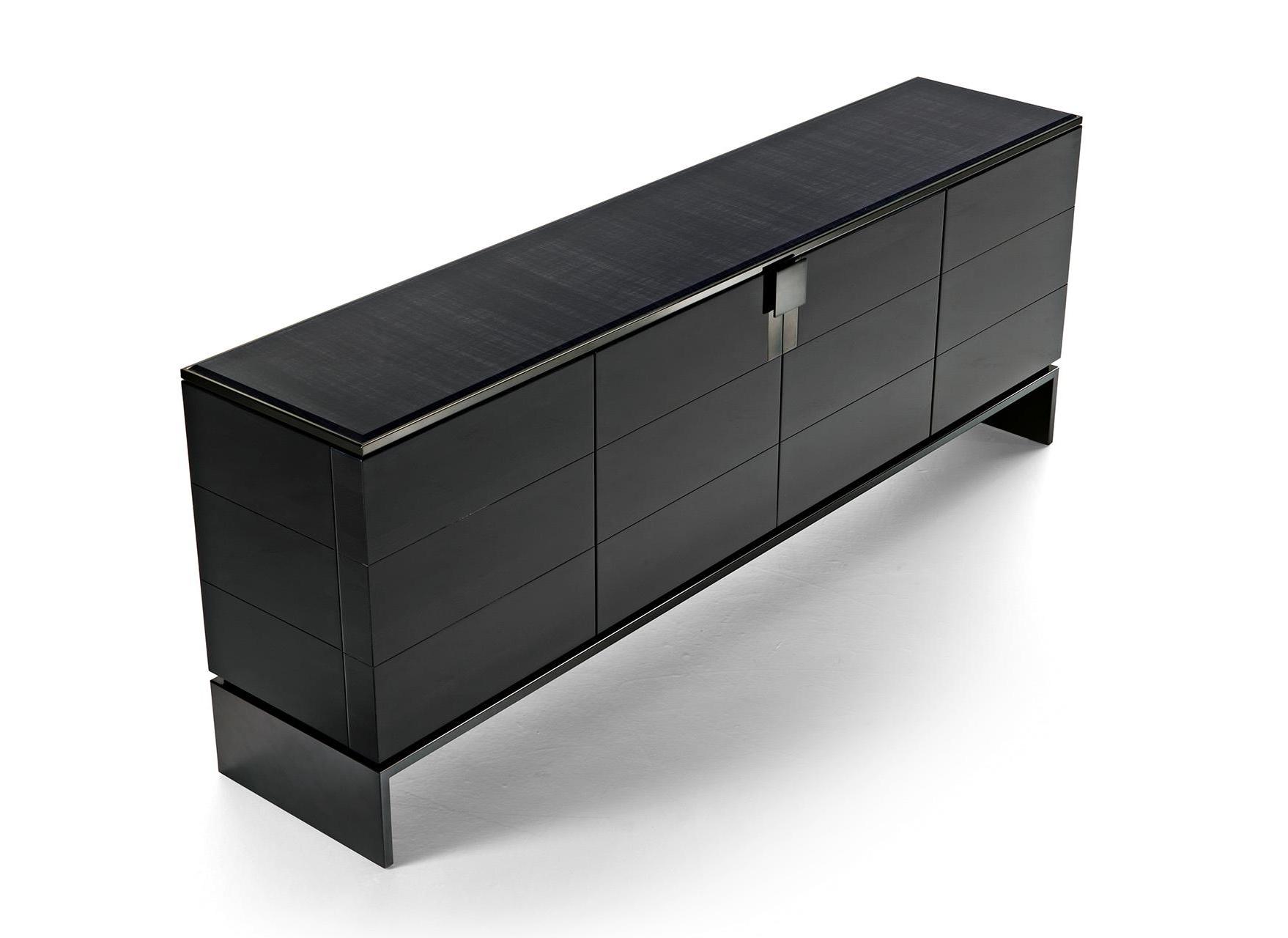 Black & More Buffet with Metal Accents