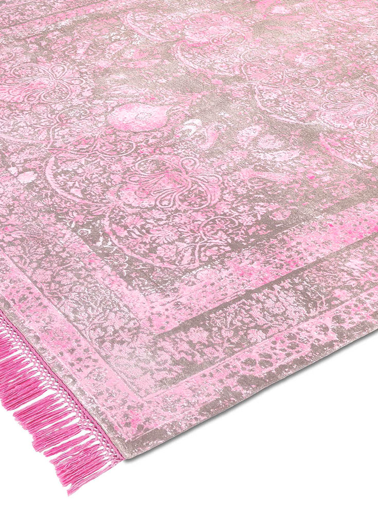 Soft Pink Hand Woven Rug