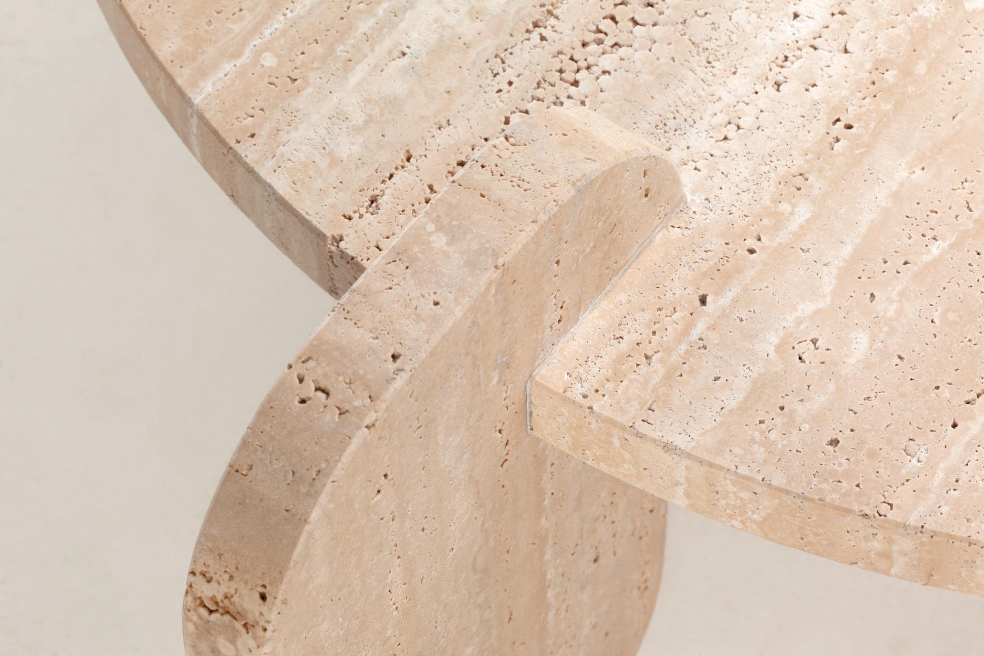 Playing Games Travertine Coffee Table