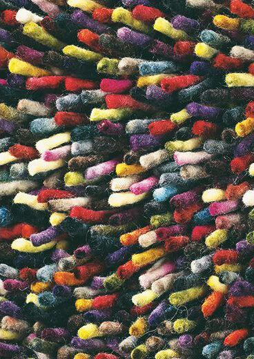 Felted Wool Shaggy Rocks Rug ☞ Size: 200 x 300 cm