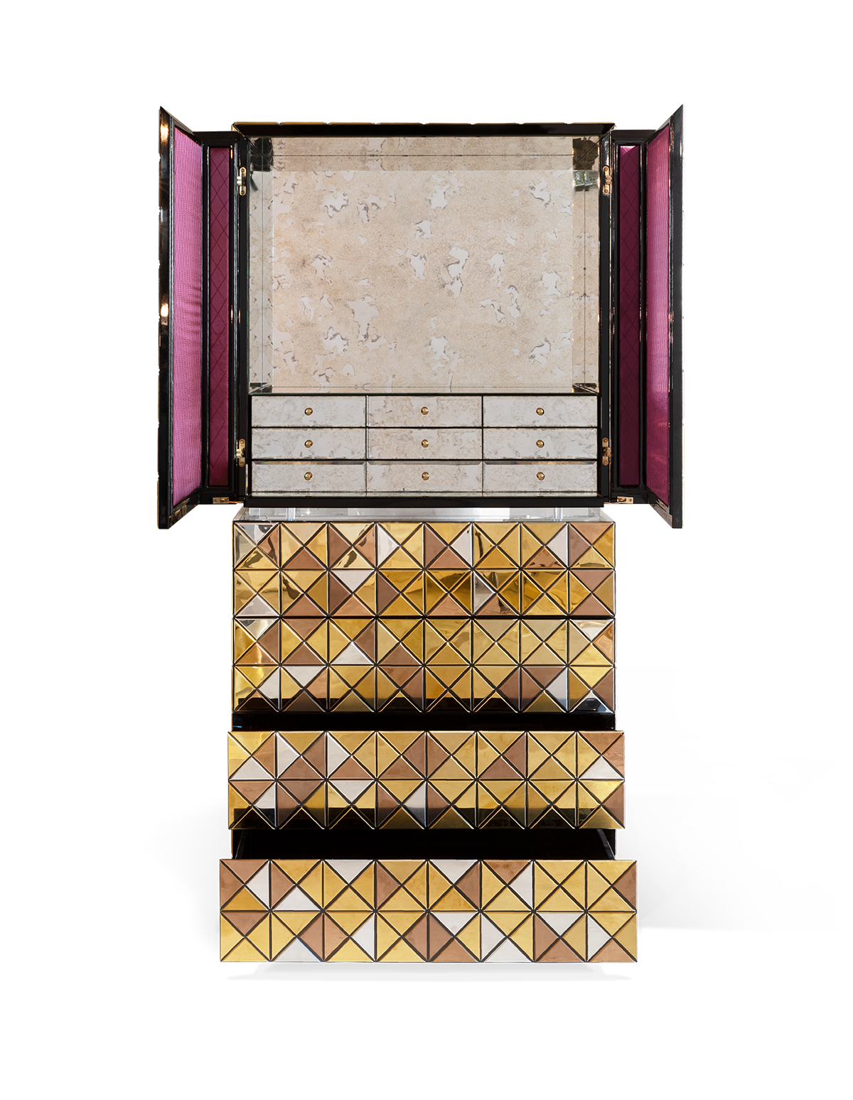 Mosaic II Gold Cabinet