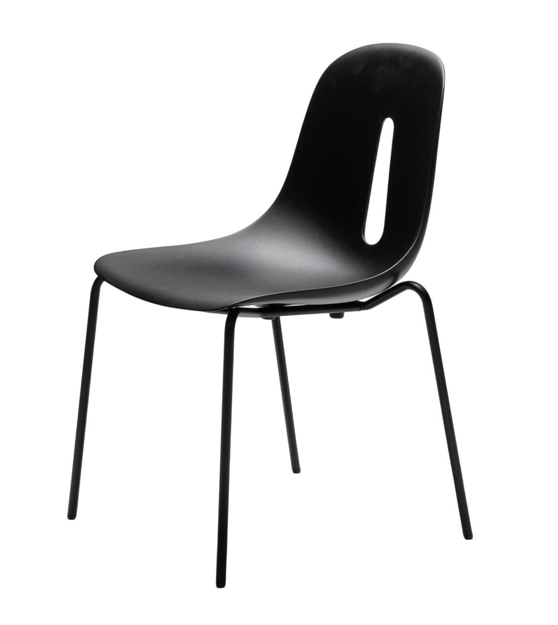 Gotham S Black Chair (2-Piece Set)