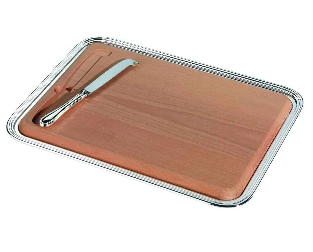 Rectangular Cheese Tray with Knife