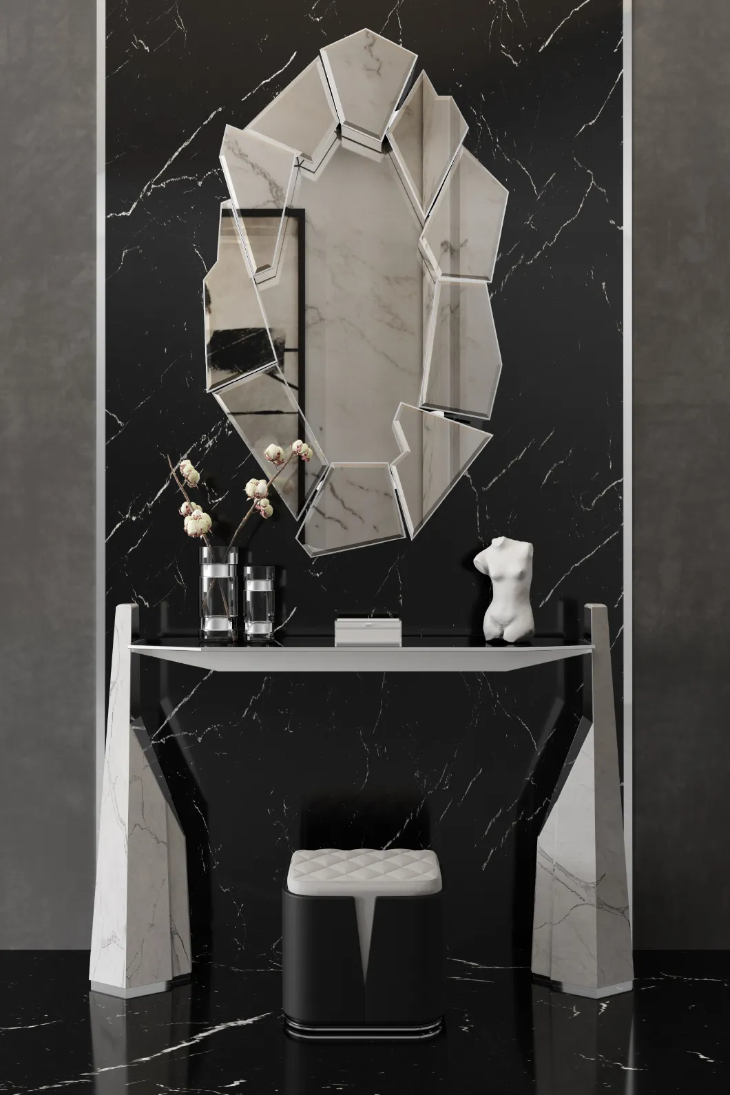 Shatter Silver Mirror - 2