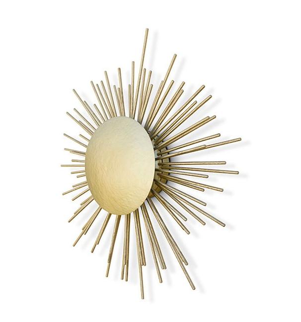 Radiant Brass Wall Light