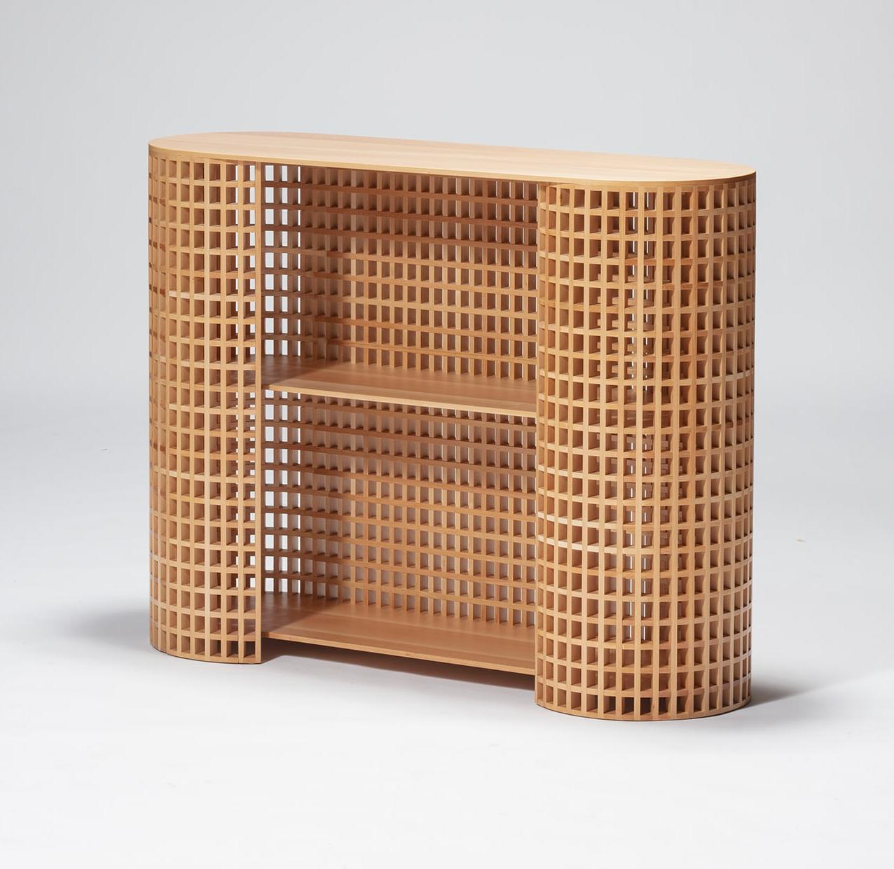 Textured Wooden Cabinet