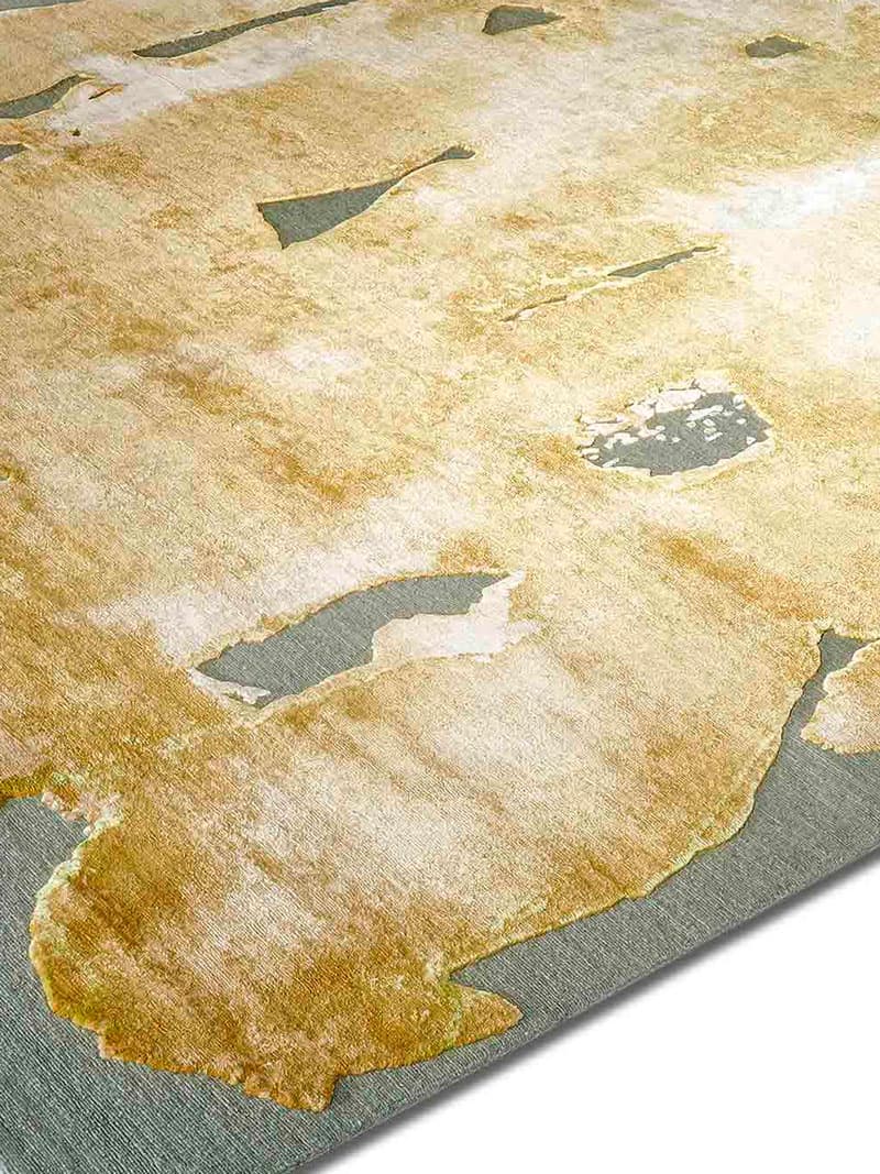 Mono Gold Hand Knotted Rug